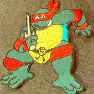 Cowabunga! A 6” Embroidered TMNT (Raphael) Patch!